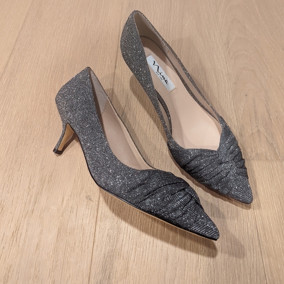 Shimmery Grey Heels - Picture 11 of 11